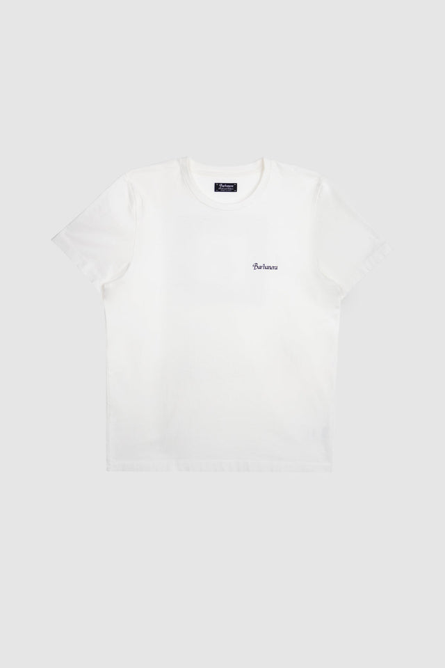 Vince Black Logo Raw Cotton Tee