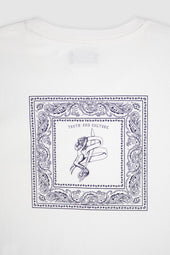 Vince Blue Bandana Raw Cotton Tee