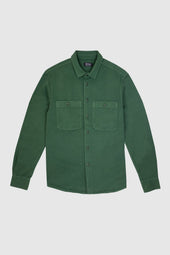 Wolf Bottle Green Workwear Overshirt
