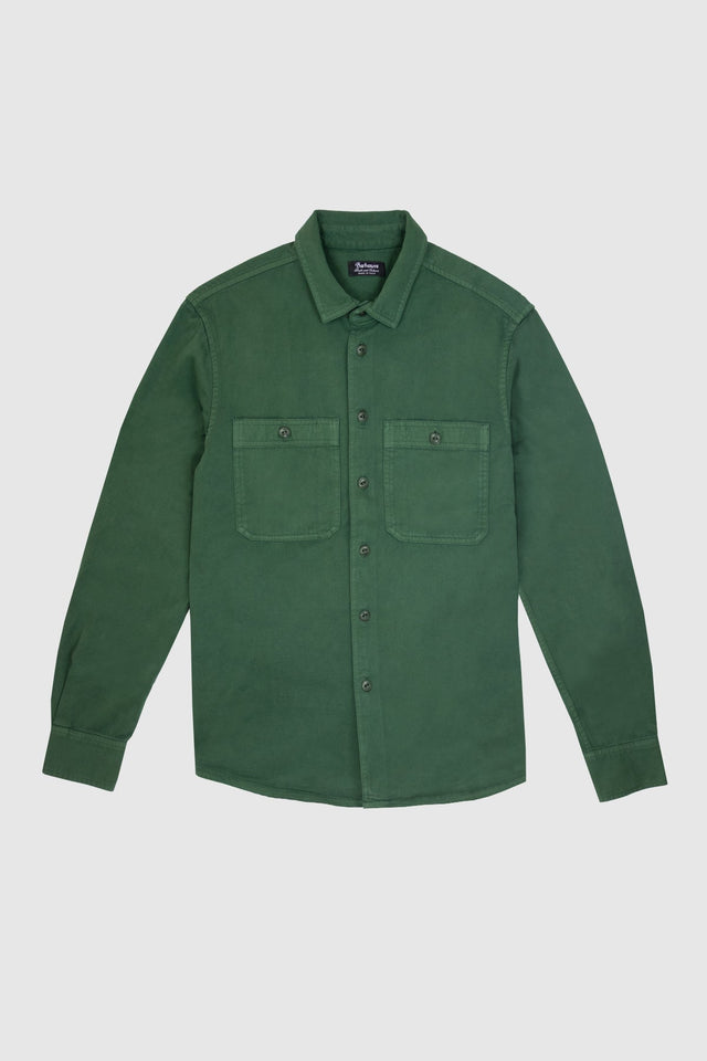 Wolf Bottle Green Workwear Overshirt