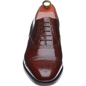 Barker Alfred mens semi-brogues in brown polished