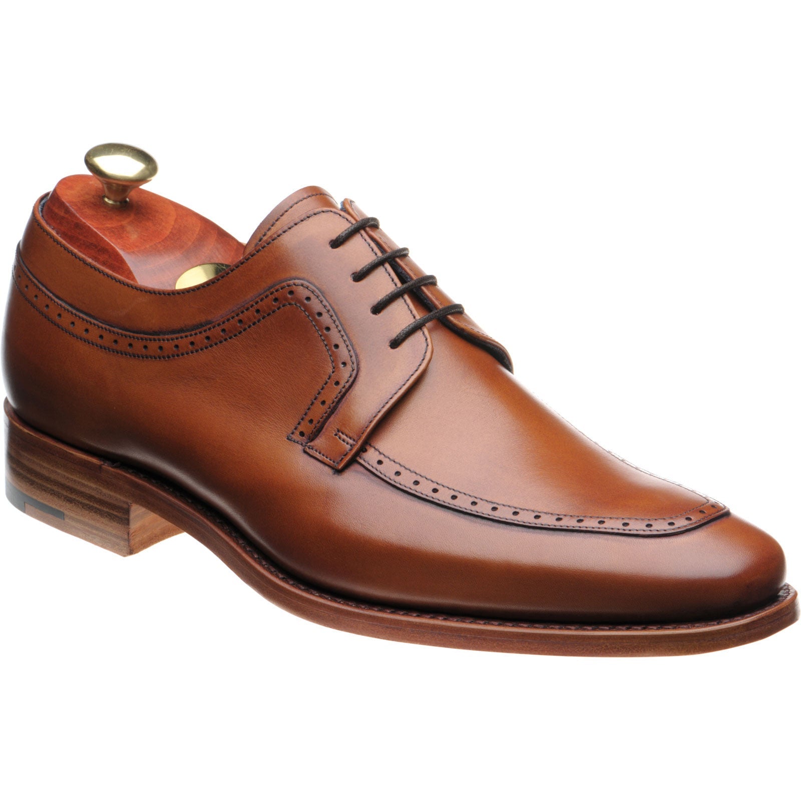 Barker Antony mens Derby shoes in antique rosewood