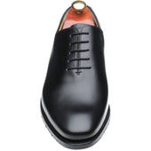 Barker Armstrong mens hybrid-soled Oxfords in black calf