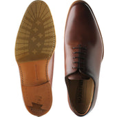 Barker Armstrong mens hybrid-soled Oxfords in chestnut calf