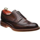 Barker Bailey II mens brogues in ebony hand painted calf
