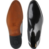 Barker Bedale mens Chelsea boots in black polished