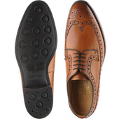 Barker Calvay mens brogues in cedar grain