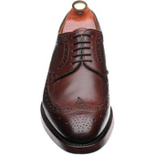 Barker Calvay mens brogues in cherry grain