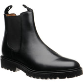 Barker Camborne mens rubber-soled Chelsea boots in black calf