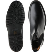 Barker Camborne mens rubber-soled Chelsea boots in black calf