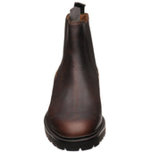 Barker Camborne mens rubber-soled Chelsea boots in brown grain