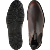 Barker Camborne mens rubber-soled Chelsea boots in brown grain