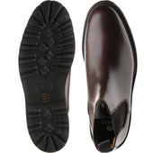 Barker Camborne mens rubber-soled Chelsea boots in brown pull up