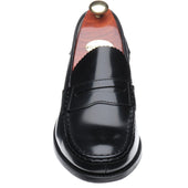 Barker Caruso mens loafers in black polished