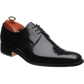 Barker Darlington mens Derby shoes in black polished