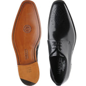 Barker Darlington mens Derby shoes in black polished
