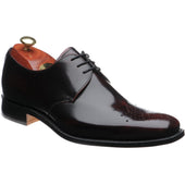 Barker Darlington mens Derby shoes in brandy polished