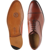 Barker Duxford mens Oxfords in rosewood calf