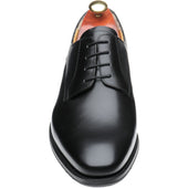 Barker Ellon mens hybrid-soled Derby shoes in black calf