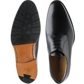 Barker Ellon mens hybrid-soled Derby shoes in black calf