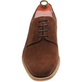 Barker Ellon mens hybrid-soled Derby shoes in polo suede