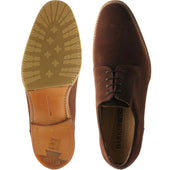Barker Ellon mens hybrid-soled Derby shoes in polo suede