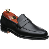 Barker Jevington mens loafers in black calf
