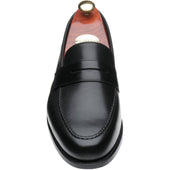 Barker Jevington mens loafers in black calf