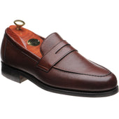 Barker Jevington (Rubber) mens rubber-soled loafers in cherry grain calf