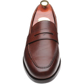 Barker Jevington (Rubber) mens rubber-soled loafers in cherry grain calf