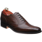 Barker Johnny mens brogues in dark brown calf