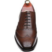 Barker Johnny mens brogues in dark brown calf