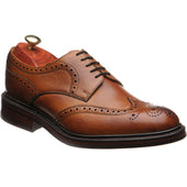 Barker Kelmarsh mens rubber-soled brogues in cedar grain