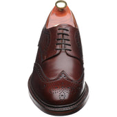 Barker Kelmarsh mens rubber-soled brogues in cherry grain
