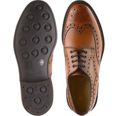 Barker Kendall mens rubber-soled brogues in cedar calf