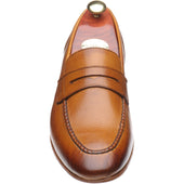 Barker Ledley mens loafers in cedar grain