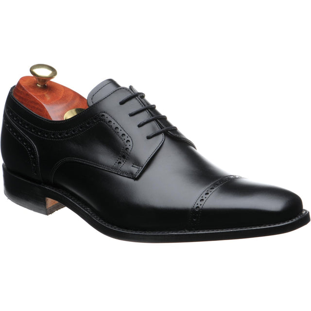 Barker Leo mens Derby shoes in black calf