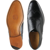 Barker Malton mens brogues in black calf