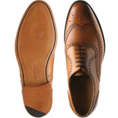 Barker Malton mens brogues in cedar calf