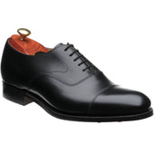 Barker Malvern (Rubber) mens rubber-soled Oxfords in black calf