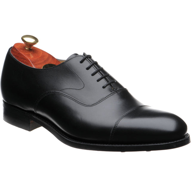 Barker Malvern (Rubber) mens rubber-soled Oxfords in black calf