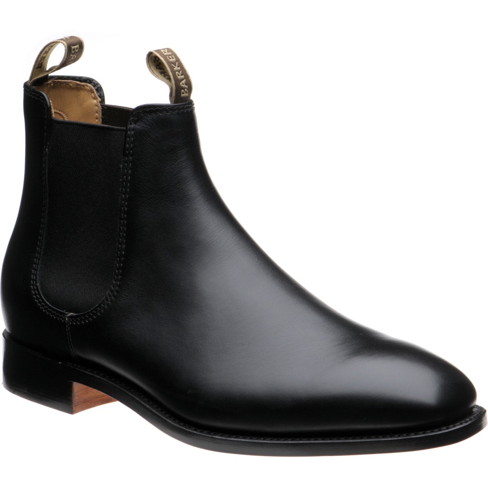Barker Mansfield mens Chelsea boots in black calf