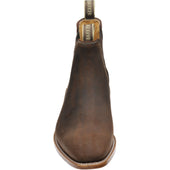 Barker Mansfield mens Chelsea boots in brown waxy suede