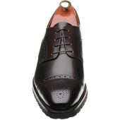 Barker Margate mens rubber-soled semi-brogues in chestnut calf