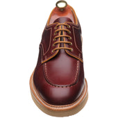 Barker Michigan mens rubber-soled Derby shoes in burgundy waxy calf