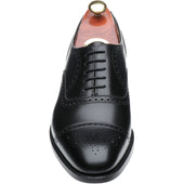Barker Mirfield mens semi-brogues in black calf