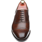 Barker Mirfield mens semi-brogues in dark walnut calf