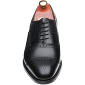 Barker Mirfield (Rubber) mens rubber-soled semi-brogues in black calf