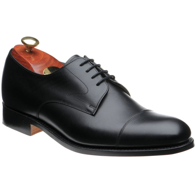 Barker Morden mens Derby shoes in black calf