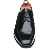 Barker Newbury mens Derby shoes in black polished